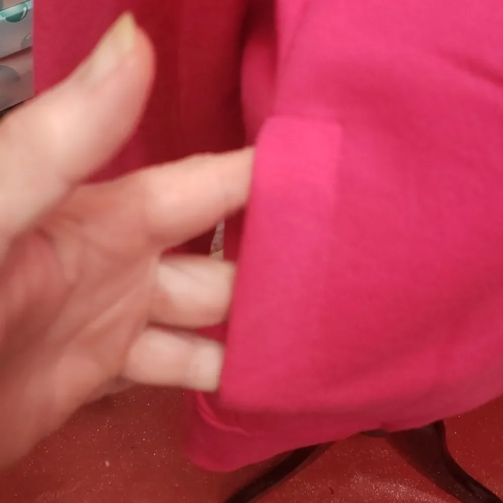 Sold @karabiel123 Stasia Plus Size 2x18-20 Pullover front pocket Pink Sweatshirt - Picture 5 of 10